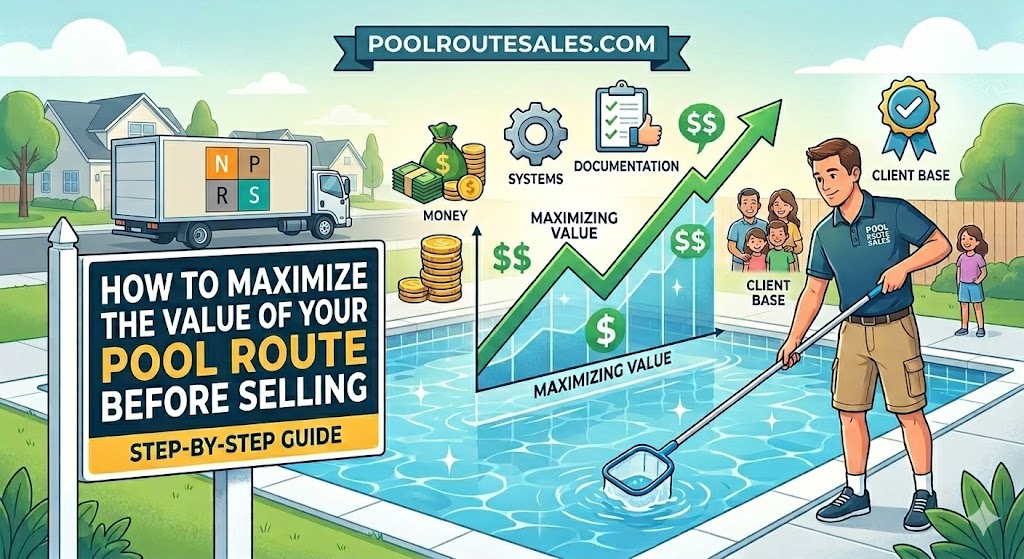 how much is my pool route worth